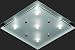 Trio 6315051-06 Deckenleuchte 25 x 25 cm / inklusive Leuchtmittel 5 x 20 W / G4 / 12V / chron / mattiertes Glas
