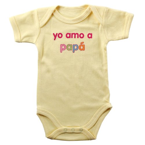 Baby Sayings Bodysuit - Yo Amo a Papa, 3-6 months