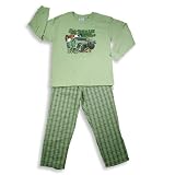 Mis Tee V-Us - Boys Long Sleeve Pant Set, Sage, Brown