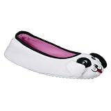 Nick & Nora® Womens Ballerina Slipper - Dog White