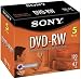Sony DVD-RW 2X 4.7 GB Rewriteable (5-Pack)
