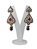 India Wedding Drop Earrings Fashion Radical Red Kundan Dangle Earrings