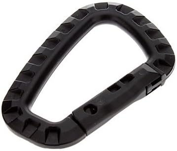ZCLBlack Plastic D-shaped Outdoor Sports Buckle