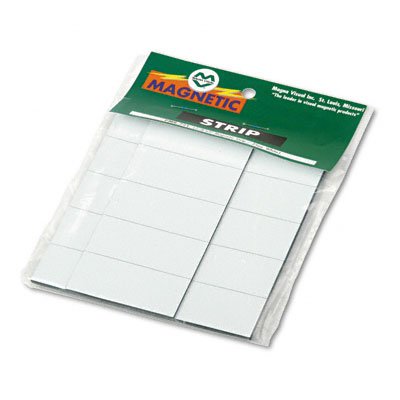 Magnetic Write-On/Wipe-Off Pre-Cut Strips 2 x 7/8 White 25/Pack