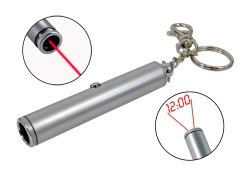 Photon Adjustable Focus Time Projection Laser Pointer & LED Keychain