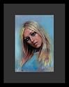 Christina Aguilera (Face) Music Framed & Matted Poster Print - 16" X 20"