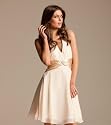Neckholder Abendkleid, Cocktailkleid, Kleid, Farbe apricot