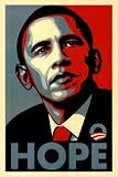 Buy : Barack Obama FAIREY (Hope) RARE Campaign Poster 24 x 36