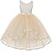 Little Girls V Neck Satin Bow 3 Layer Tulle Flowers Girls Dresses