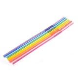 Soton Colorful and Flexible Straws, Sip Stick Straws, Squiggly Straws, 10-1/5 inch, 100pcs / pack