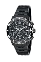 Accurist MB738B Gents Round Case, Black Ion Plated Bracelet Watch