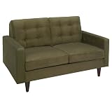 Boardwalk Tufted Loveseat - Olive