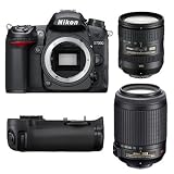NIKON D7000 Reflex Numerique + Objectif AF-S DX 16-85mm 3,5-5,6G ED VR + Objectif AF-S DX VR 55-200 mm f/4-5.6 G IF ED GARANTI 4 ANS + Grip MBD11