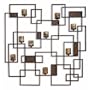 Uttermost 20850 Siam Candlelight Scupture Wall Sconce, Rust Brown