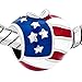 Pugster America Usa Flag Heart Love Apple Bead Fits Pandora Charms Bracelet