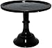 BLACK CAKE PLATE - 12" FOOTED CAKE PLATE BLACK