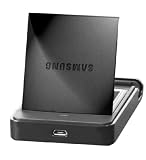 Samsung ETC-CPK1E1GSTA Battery Charger 2500mAh with Stand and Travel Adapter Samsung Galaxy Note SGH-I717 - Retail Packaging - Black