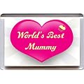 "Worlds Best Mummy" Fridge Magnet A Unique, Original Gift Idea from Yummy Grandmummy. Would make an original Birthday Gift Idea for less than the cost of a card!