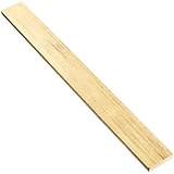 385 Brass Rectangular Bar, Unpolished (Mill) Finish, H02 Temper, Meets ASTM B455, 1/4" Thickness, 1 1/4" Width, 12" Length