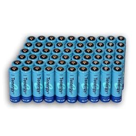 60 pcs of Tenergy AA 2700 mAh High Capacity NiMH Rechargeable Batteries. Special SALE!