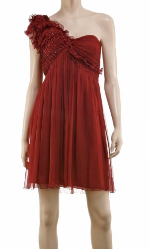 ONE SHOULDER SMOCKED DRESS