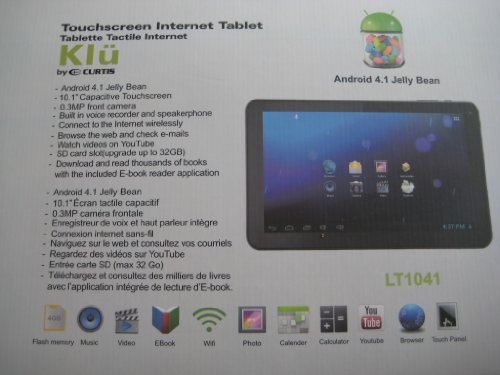 Klu Android 4.1 Jellybean Tablet 10.1