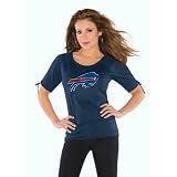 Touch by Alyssa Milano Buffalo Bills Women's Split Sleeve Top Large