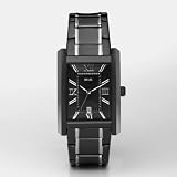 RELIC Allen Black and Silver IP Stainless Steel Watch