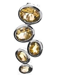 Sterling Pendant with Faceted Gems - Sterling Silver
