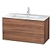 L-Cube vanity unit f. ME, 2 drawers 550x1020x481mm, Natural Walnut