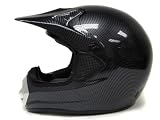 Adult Carbon MX Motocross Motorcross Dirt Bike ATV Off-Road Snowmobile Helmet (Large)