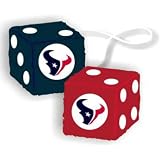 Houston Texans Nfl 3 Car Fuzzy Dice"