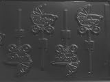 BABY CARRIAGE SUCKER CHOCOLATE MOLD