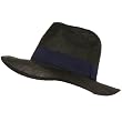 Light Vent Beach Sun Visor Fedora Trilby Hat Black