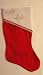 Candy Cane Trim Felt Christmas Stocking With Embroidered Name Dork