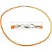 Rubber Cord Necklace Orange 16"