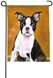 Boston Terrier Dog Garden Flag - 12 X 16