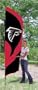 Atlanta Falcons Tall Team Flags 8.5 ft x 2.5 ft NFL Football Fan Shop Sports Team Merchandise