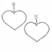 Sterling Silver CZ Heart Earrings