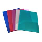 C-Line Two-Pocket Heavyweight Polypropylene Portfolio, Assorted Colors, 33900