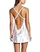 Dreamgirl Women's To Have and To Hold Satin Charmeuse Chemise and Thong Set