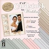 Paper Pizazz 8 Inch by 8 Inch Cardstock Pads, Romance and Wedding