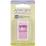 Artistic Wire 24-Gauge Silver Plated Rose Wire, 10-Yards