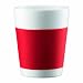 Bodum 0.2 Litre 6 oz Medium Double Wall Porcelain Canteen Mug, Red