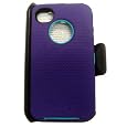 Otterbox Defender Series Case for the Apple iPhone 4 4S in Blue / Purple