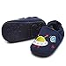 Timatego Toddler Baby Boys Girls Shoes Non Skid Slipper Sneaker Moccasins Infant First Walker House Walking Crib Shoes(6-24 Months) Baby Shoes 18-24 Months Toddler, 01 Navy Rocket