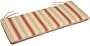 43-Inch Bench Cushion, Olive, Brick, Stripe