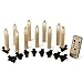 X-D LED Candles Remote Control LED Candlesticks for Harry Potter Party Decoration Christmas Decor, 4', Ivory,Pack of 10