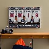 Personalized NFL Locker Room Prints - Houston Texans - 12x18