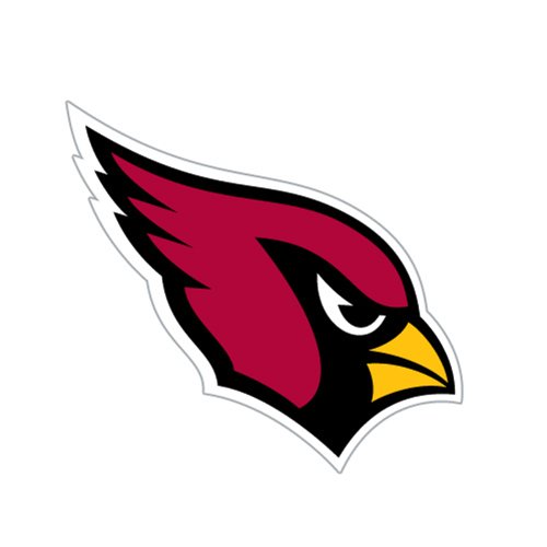 Arizona Cardinals 12-inch Die Cut Window Film